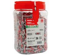 fischer DuoPower The BigBox, 950 tacos universales, potentes tacos de 2 componentes, tacos de plástico para montaje en hormigón, ladrillos, piedra, paneles de yeso y mucho más, sin tornillos