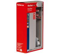 fischer DUOTEC 10 S PH, 10 x Tacos Compatibles con Placas de Yeso PLADUR® Basculante + 10 x Tornillo de Cabeza Plana, de 2 Componentes, de Cavidad para Fijación en Yeso, Panel Madera y Acero, etc.