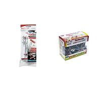 Fischer Duotec+ Taco Duopower T (Caja Tacos + 30 Tornillos), 536390, Gris+Rojo, 6X30 S