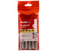 Fischer Taco universal DuoXpand – tornillo avellanado galvanizado, agarre fuerte, 10 unidades