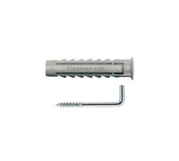 Fischer enchufe de expansión sx 5 x 25 h con gancho angular k sb-card