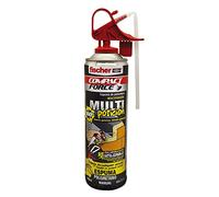 fischer - Espuma de poliuretano PU 360° Multiposición (bote 500ml), rellena, fija, sella, aísla en cualquier posición, secado rápido, aplicación manual, ideal para marcos de ventanas