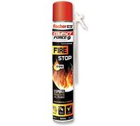 Fischer Espuma poliuretano antiincendios Fire Stop 558730 para rellenar y sellar juntas, 750 ml