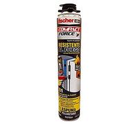 FISCHER, Espuma poliuretano antiincendios pistola para sellar juntas, aislamiento acústico y térmico, Fire stop bote 750 ml