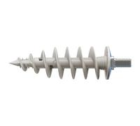 Fischer FID V M8 Plus - Taco sobre capa aislante para tubos de bajantes, canalones, 573821