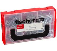 fischer FIXtainer DUOPOWER - Juego de tornillos para tacos (210 tornillos, apto para muchos tacos (DUOPWER y DUOBLADE)
