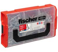 fischer Tornillos para aglomerado FIXtainer PowerFast II – 700 uds, 2 bits, Torx, cabeza avellanada