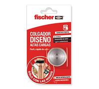 fischer - gancho para colgar Sclm Gancho Diseño Altas Cargas blíster 1 ud, resiste cargas hasta 10 kg gracias al pegamento bicomponente, colgador, rápida adhesión y fácil aplicación