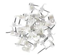 fischer - Grapilla fija cables Gc 0-1 Blanca. Para fijar cable plano o paralelo (100 unidades)