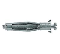 Fischer HM 5 x 65 S - Tacos de metal con tornillo para fijar imágenes, rieles de cortinas en materiales de construcción de placas - 20 unidades - Número de referencia 538883