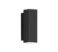 FISCHER & HONSEL Aplique de pared LED Carlo, forma cuadrada, arriba/abajo negro