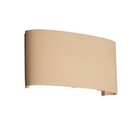 FISCHER & HONSEL Aplique LED para exterior Berlin, color arena, ancho 17 cm, metal