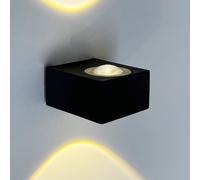 FISCHER & HONSEL Aplique LED para exterior Helsinki, negro