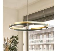FISCHER & HONSEL Lámpara colgante LED Circly, metal, control remoto, CCT, atenuable