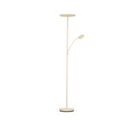 FISCHER & HONSEL Lámpara de pie LED Sorento, altura 182 cm, brazo de lectura, color arena