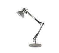 Fischer & Honsel Pit 98271 - Lámpara de mesa (1 bombilla E27 máx. 40,0 W, 23 x 23 x 74,5 cm), color gris