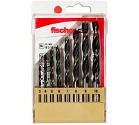 FISCHER, Juego de brocas profesional madera D-WS 3-10 mm (8 unidades)