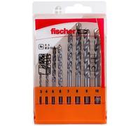 Fischer Juego de brocas de percusión S para pared y ladrillo Ø 3/4/5/6/7/8/9/10 mm 8 uds 543027