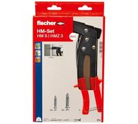 fischer - Kit Compuesto por una Pinza y 40 Tacos metálicos para Cuerpo Hueco HM