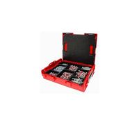 fischer L-BOXX DuoPower + Tornillos - Maletín de 700 Piezas - Surtido de Tacos DuoPower Multi-Materiales, Tornillos para Madera y tirónfondos