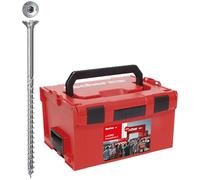 fischer L-Boxx PowerFast II, 3.400 tornillos PowerFast II para aglomerado en diferentes dimensiones con cabeza avellanada, accionamiento TX y rosca parcial, para un procesamiento rápido y flexible,