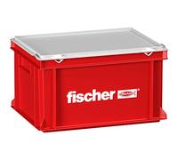 fischer Maletín grande para artesanos, robusto y espacioso para artesanos profesionales y aficionados al bricolaje, ideal para guardar y organizar herramientas de forma segura
