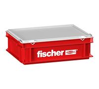 fischer Maletín pequeño para Artesanos, Robusto y Espacioso para Artesanos Profesionales y Aficionados al Bricolaje, Ideal para Guardar y organizar Herramientas de Forma Segura