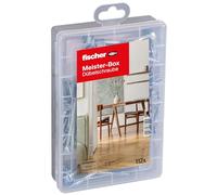 fischer MEISTER-BOX - Juego de tornillos para tacos (112 tornillos, apto para muchos tacos (DUOPOWER y DUOBLADE), set universal para fijación