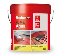 Fischer Pintura impermeabilizante con fibras – Resistente al agua, elástica, Terracota 4L (Cubo 5kg)