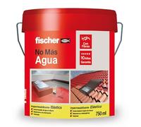 Fischer Pintura impermeabilizante 1 kg – Rojo con fibras, resistente al agua y para exteriores