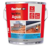 fischer - Pintura impermeabilizante (cubo 4kg) polímero MS Gris, resistente al agua y exteriores
