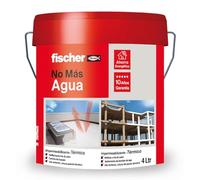 fischer - Pintura Impermeabilizante térmico | Aislamiento Térmico y Acústico | Resistente al Agua y Rayos UV | Ideal para Terrazas, Techos y Fachadas | 4L (Cubo 5kg) | Blanco