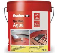 Fischer Polímero líquido a base de caucho acrílico con fibras para tejas y baldosas gris 750 ml