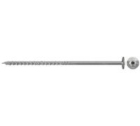 fischer Power-Fast FPF-WT 6,0 x 120 A2P 657436 - Tornillos para madera con rosca parcial y cabeza plana, para construcción de madera, acero inoxidable, 100 unidades
