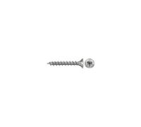 fischer PowerFast II CTF - Tornillo para aglomerado (3,5 x 30 mm, cabeza avellanada, estrella interior TX), rosca completa, acero inoxidable A2, 200 unidades