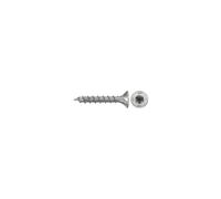 fischer PowerFast II CTF - Tornillo para aglomerado (4,0 x 35 mm, A2, 200 unidades, cabeza avellanada, estrella interior TX), rosca completa, acero inoxidable A2, para montaje en madera
