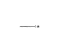 fischer PowerFast II CTP - Tornillo para aglomerado (200 unidades, 4,0 x 50 mm, cabeza avellanada, alojamiento estrella interior TX), rosca parcial, acero inoxidable A2, para montaje en madera