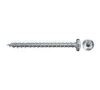 fischer PowerFast II PTF - Tornillo para aglomerado (200 piezas) totalmente roscado, cabeza plana con estrella interior, tornillo para carpintería, reduce la resistencia al atornillado y el tiempo de