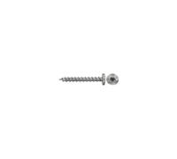 fischer PowerFast II PTF - Tornillo para aglomerado (4,5 x 40 mm, A2, 200 unidades, cabeza semicircular, alojamiento estrella interior TX), rosca completa, acero inoxidable A2, para uniones de metal y