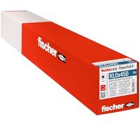 fischer PowerFull II - Tornillo totalmente roscado de alta calidad de 10 x 450 (paquete de 25) con geometría de punta innovadora, tornillo de acero para soportar construcciones de madera con cabeza