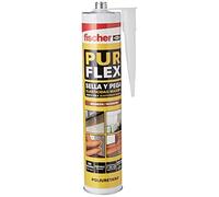 fischer - Purflex marrón sellador de poliuretano (tubo 300 ml), para pegado y sellado, tapa-juntas, curado rápido, pintable y enlucible, adecuado para muchos materiales de construcción