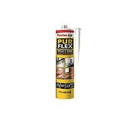 Fischer Sellador de poliuretano Purflex Negro – curado rápido, pintable – 300 ml
