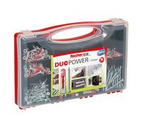 Fischer RED BOX DUOPOWER+ Juego de enchufes de pared y tornillos