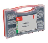 Fischer - RedBox de 290 tacos / 60 tacos todos los materiales SX Plus 6x30, 50 SX Plus 8x40, 20 SX Plus 10x50 y 60 tacos universales UX 5x30, 40 UX 6x50, 50 UX 8x50, 10 UX 10x60