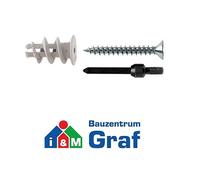 Fischer Rigips Anclaje de Placa Yeso Gks con Tornillo,50 St 1 Set Herramientas #