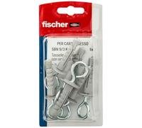 FISCHER-Set de 4 Tacos de Nailon Para Yeso Sbn 9/3