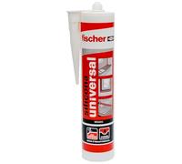 fischer - Silicona Negra Acética Profesional 300ml | Sellador Universal Impermeable | Antimoho para Baño y Cocina | Alta Resistencia en Vidrio, Metal y Cerámica | Interior y Exterior