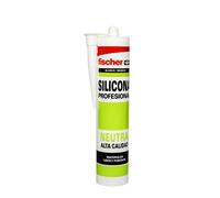 fischer - Silicona Neutra Prof. Blanco (tubo de 300 ml) sellador de juntas de dilatación, acristalamiento y sellado de juntas de carpintería a obra (aluminio lacado o PVC)