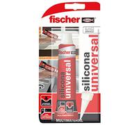 Fischer Silicona sellador neutro para puertas y ventanas blanca antimoho 50 ml