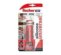 fischer - Silicona Transparente Antimoho 50 ml | Sellador Profesional para Ventanas, Fregaderos y Mamparas | Secado Rápido | Alta Adherencia | Ideal para Vidrio, Aluminio y Cerámica